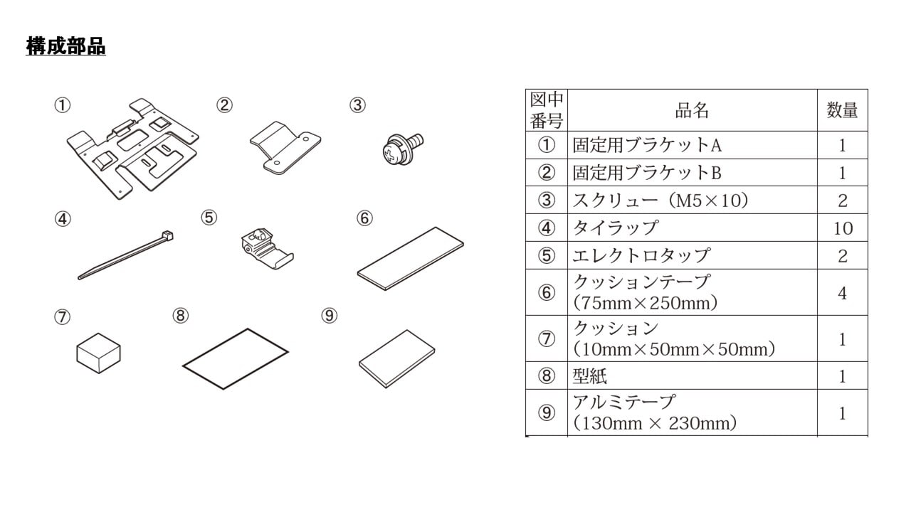 エブリイ用 10.1型WSVGAリアビジョン RCA接続専用モデル